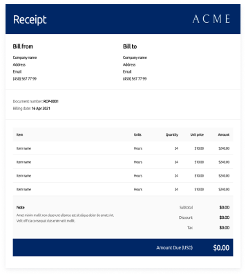 receipt maker
